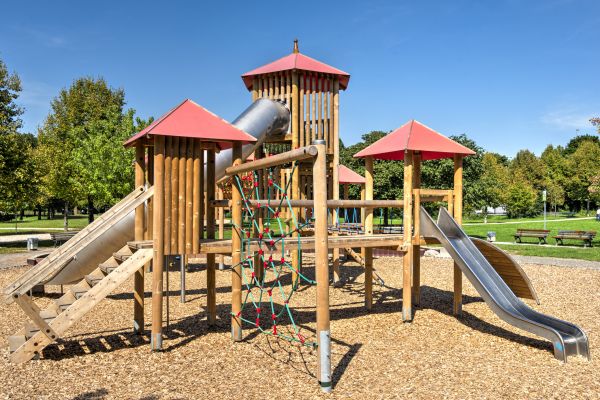 Playground Mulch Installation in Marco Island